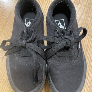Vans Kids Black Lace-Up Sneakers